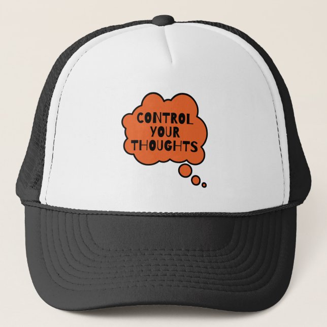 Gorra De Camionero Controlar tus pensamientos Mind Mastery Inspirador (Anverso)