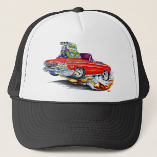 Gorra De Camionero Convertible rojo 1962-63 del impala