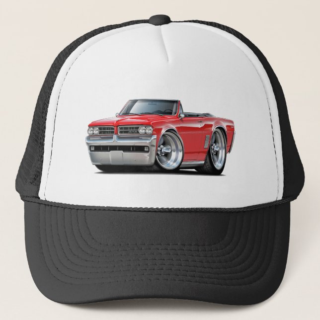 Gorra De Camionero Convertible rojo de 1964 GTO (Anverso)