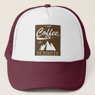 Gorra De Camionero Convierto el café en cumbres