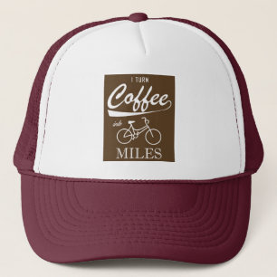Gorra De Camionero Convierto El Café En Millas