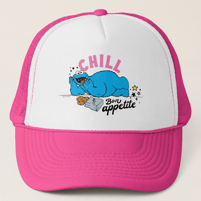 Gorra De Camionero Cookie Monster | Chill Bon Appetite (Anverso)