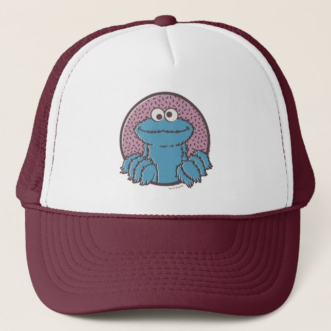 Gorra De Camionero Cookie Monster | Om Nom (Anverso)