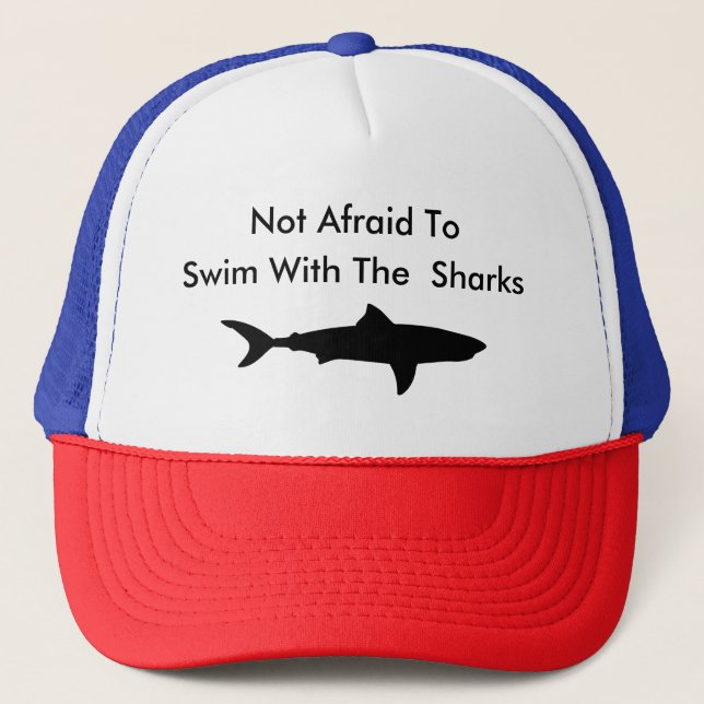 Gorra De Camionero Cool Business Swim With Sharks Theme (Anverso)