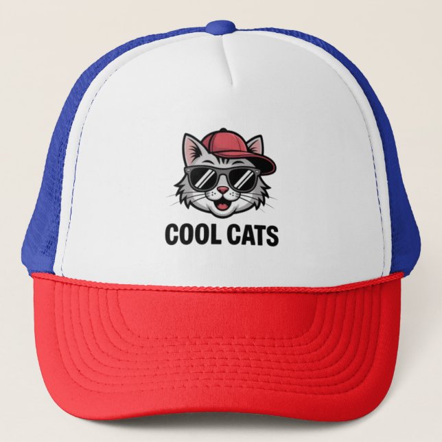 Gorra De Camionero Cool Cats Club (Anverso)