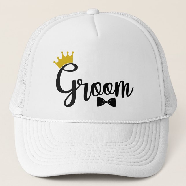 Gorra De Camionero Cool Groom Wedding party  (Anverso)