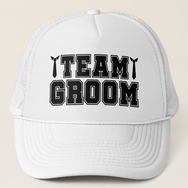 Gorra De Camionero Cool Team Groom Wedding party  (Anverso)