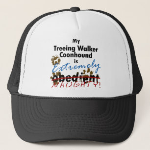Gorra De Camionero Coonhound extremadamente travieso del caminante de