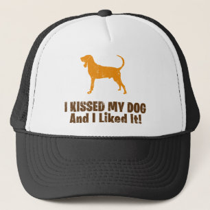 Gorra De Camionero Coonhound negro y del moreno