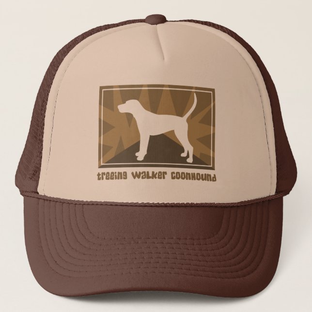 Gorra De Camionero Coonhound terroso del caminante de Treeing (Anverso)
