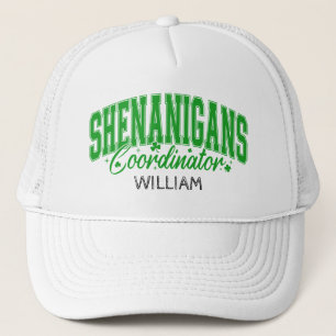 Gorra De Camionero Coordinador de Travesuras Personalizado Día de San
