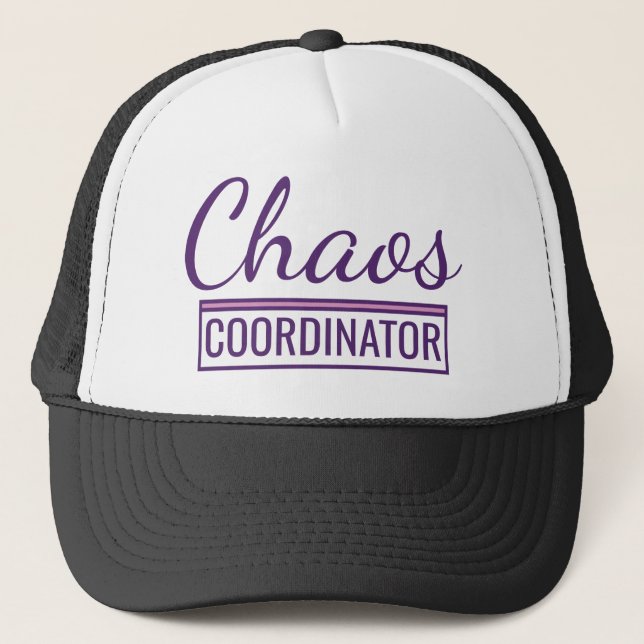 Gorra De Camionero Coordinador del caos (Anverso)