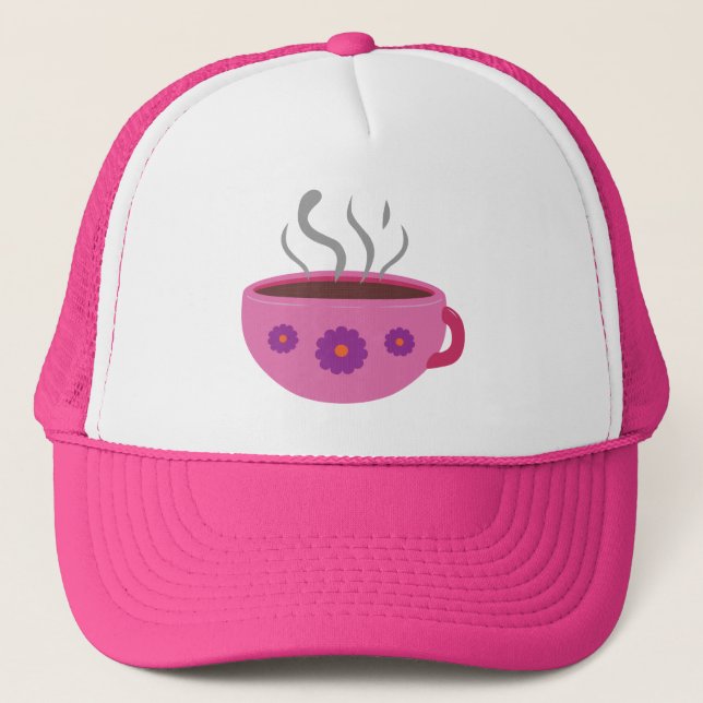 Gorra De Camionero Copa caliente de café (Anverso)