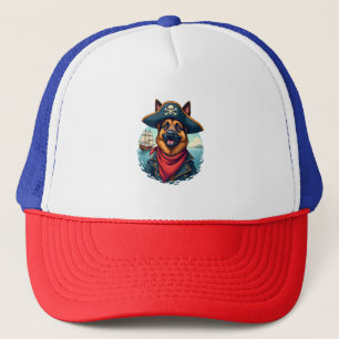 Gorra De Camionero Copia Pirata del Perro Pastor Alemán