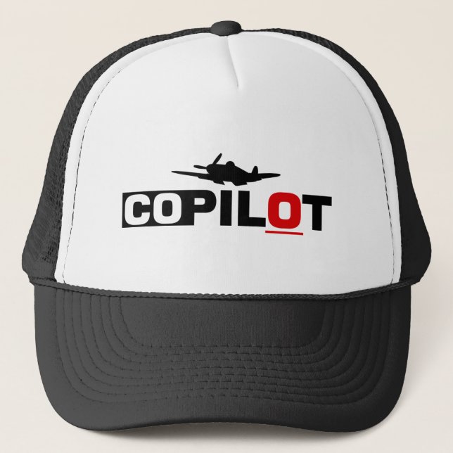 Gorra De Camionero Copiloto: Vuelo de noche (Anverso)
