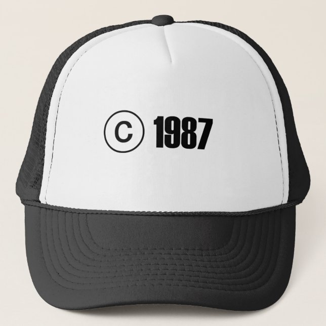 Gorra De Camionero Copyright 1987 (Anverso)