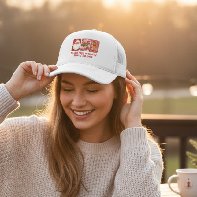 Gorra De Camionero Coquette Christmas Santa Candy Canes Gingerbread (Subido por el creador)