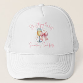 Gorra De Camionero Coquette Pink Bow Bachelorette