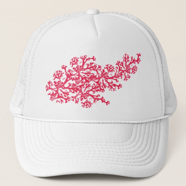 Gorra De Camionero Coral Motif (Anverso)