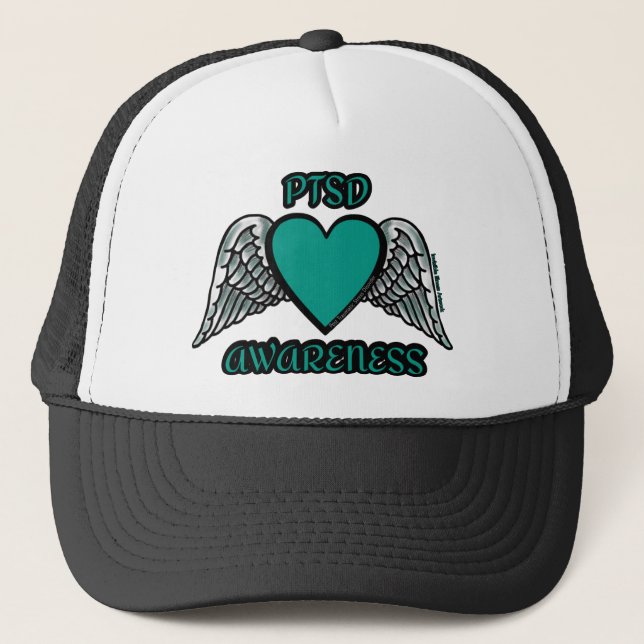 Gorra De Camionero Corazón/Alas...PTSD (Anverso)