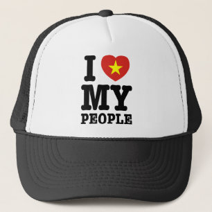 Gorra De Camionero Corazón (amor) Mi pueblo vietnamita