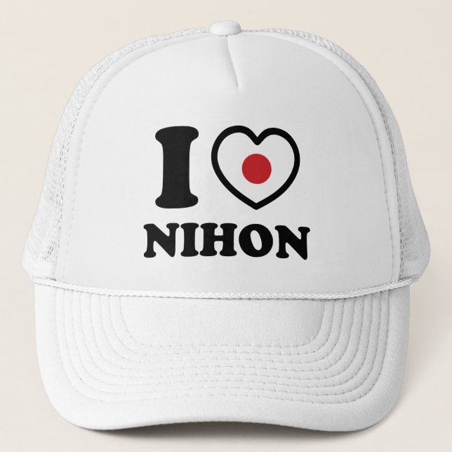 GORRA DE CAMIONERO CORAZÓN [AMOR] NIHON TRUCKER HAT (Anverso)