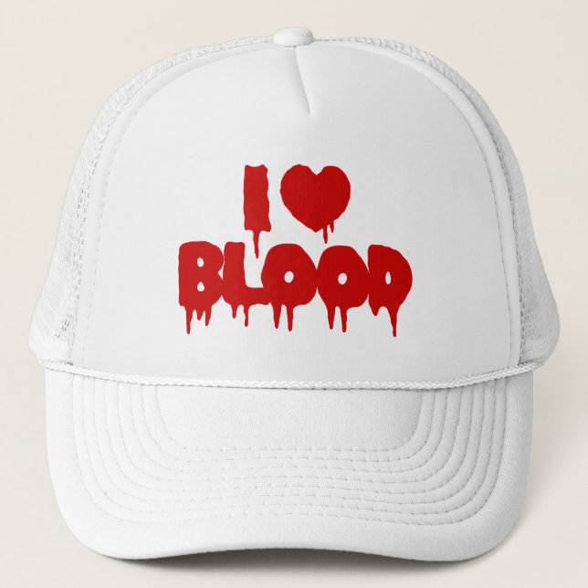 GORRA DE CAMIONERO CORAZÓN [AMOR] SANGRE (Anverso)