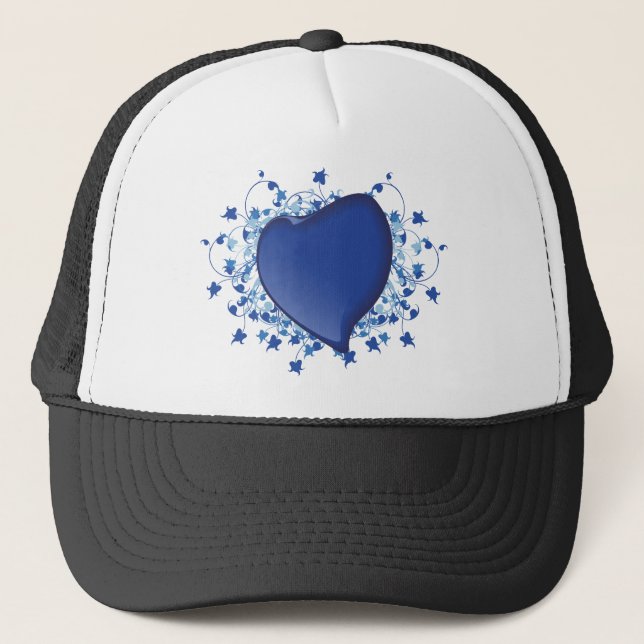 Gorra De Camionero Corazón azul (Anverso)