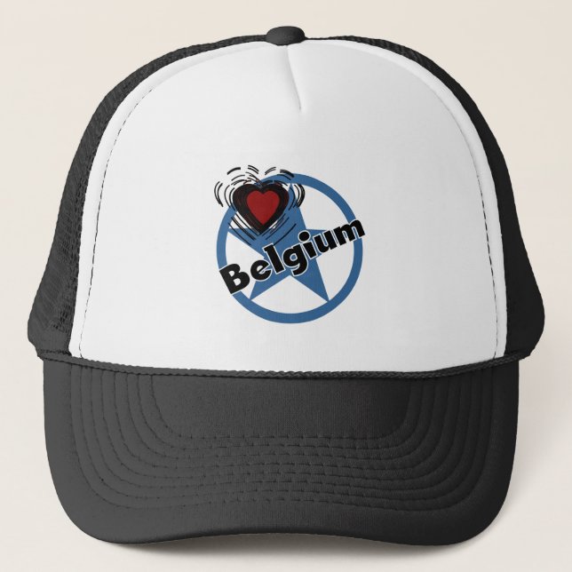 Gorra De Camionero Corazón Bélgica (Anverso)