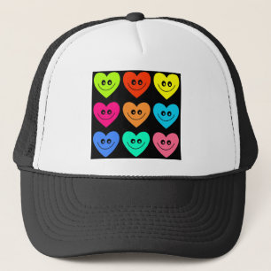 Gorra De Camionero Corazón colorido