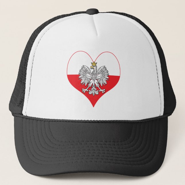 Gorra De Camionero Corazón de águila polaca (Anverso)