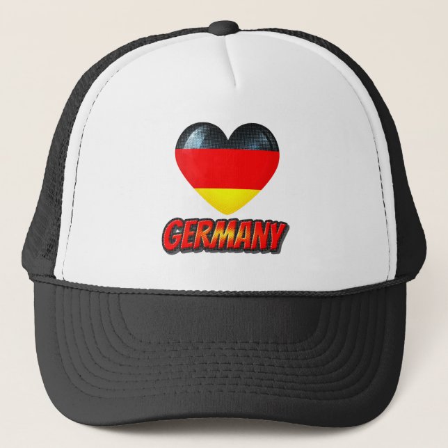 Gorra De Camionero Corazón de Alemania (Anverso)