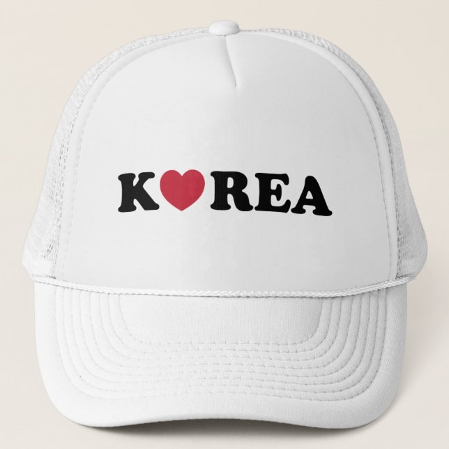 Gorra De Camionero Corazón de amor de Corea (Anverso)