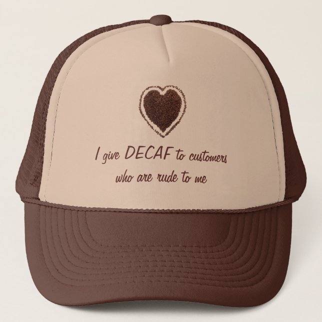 Gorra De Camionero corazón de café (Anverso)