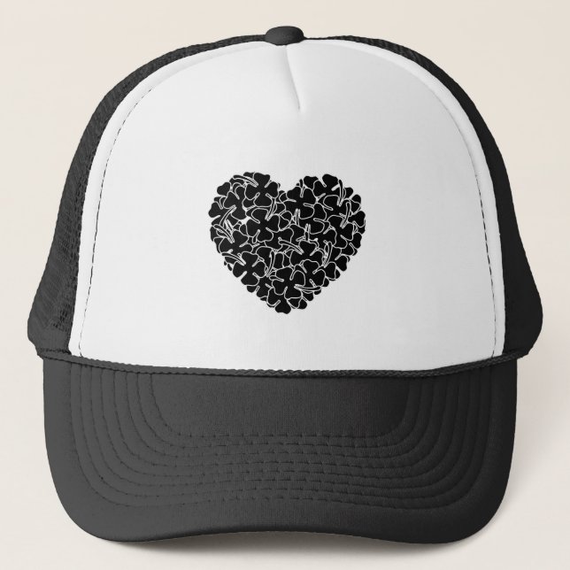 Gorra De Camionero Corazón de encantamiento negro (Anverso)