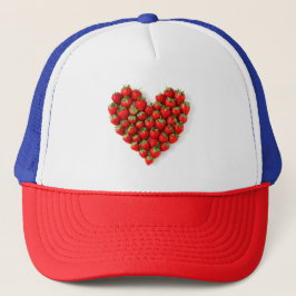 Gorra De Camionero Corazón de fresa