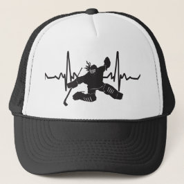 Gorra De Camionero corazón de hockey sobre hierba