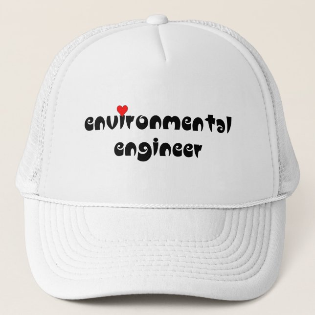 Gorra De Camionero Corazón de Ingeniero Ambiental (Anverso)