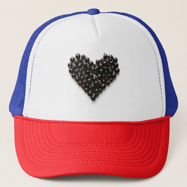 Gorra De Camionero Corazón de la corriente negra (Anverso)