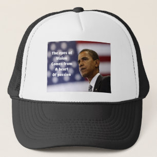 Gorra De Camionero Corazón de la pasión de Barack Obama