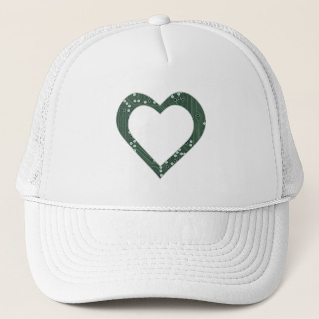 Gorra De Camionero Corazón de la tarjeta de circuitos (Anverso)