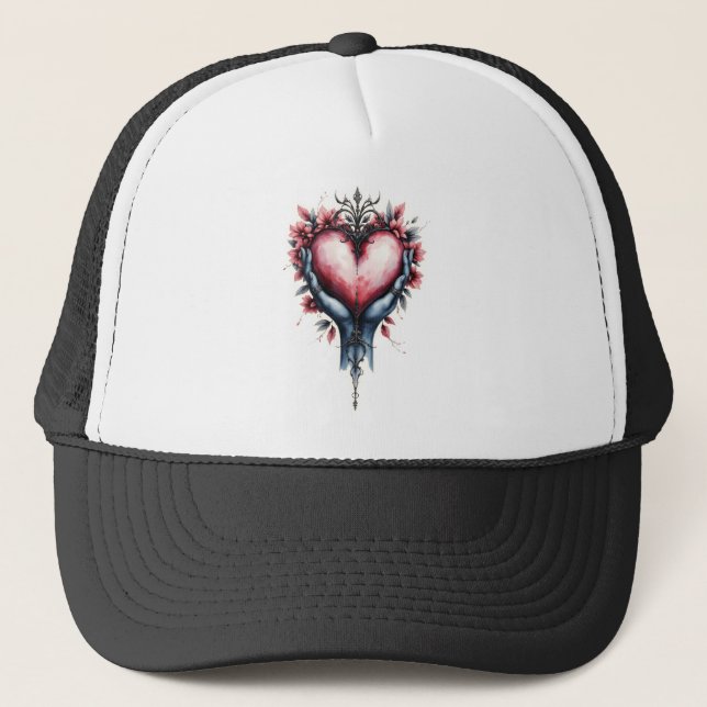 Gorra De Camionero Corazón de Magia Silenciosa (Anverso)