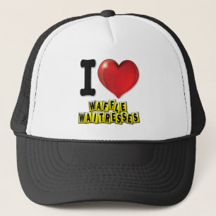 Gorra De Camionero Corazón de Waffle Waitress