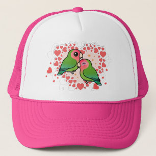 Gorra De Camionero Corazón del amor del Lovebird