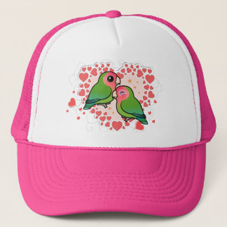 Gorra De Camionero Corazón del amor del Lovebird