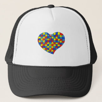 Gorra De Camionero Corazón del autismo