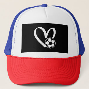 Gorra De Camionero Corazón del balón de fútbol