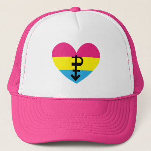 Gorra De Camionero Corazón del Orgullo Pansexual