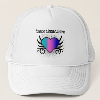 Gorra De Camionero Corazón guerrero del cáncer tiroideo