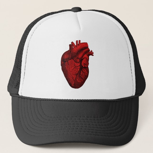 Gorra De Camionero Corazón humano anatómico (Anverso)